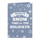 Snow Time Vertical Folded Shimmer Holiday Cards Image 6 of 10